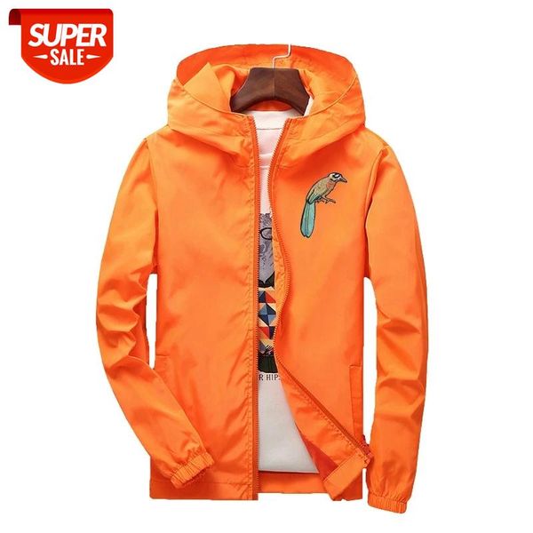 

dropshipping wholesale suppliers usa spring summer wind jacket bird embroidery couples windbreakers men lightweight causal coat #0f1o, Black;brown