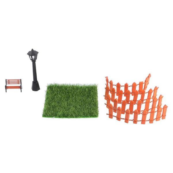 

decorative flowers & wreaths 7pcs mini lawn street lamp park chair small garden gardening courtyard decor