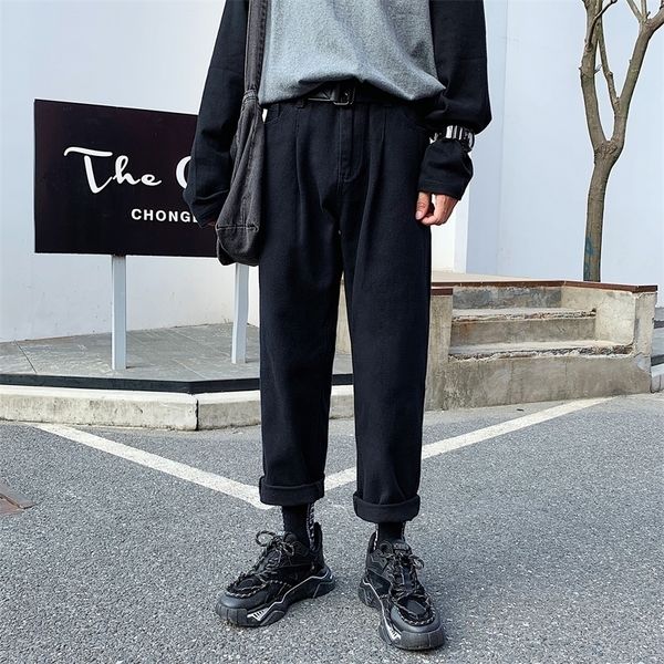

2021 new autumn men's loose leisure casual male white/black color haren high-quality trousers fashion trend pants s-2xl 93yc