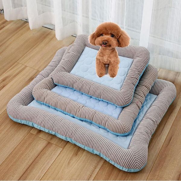 

kennels & pens pet pad summer cool teddy golden dog breathable cotton sleeping
