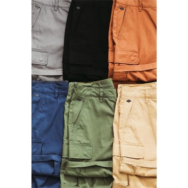 

simwood summer new cargo shorts men fashion enzyme washed casual multi-pockets plus size 100% cotton shorts sj130358 210315, White;black