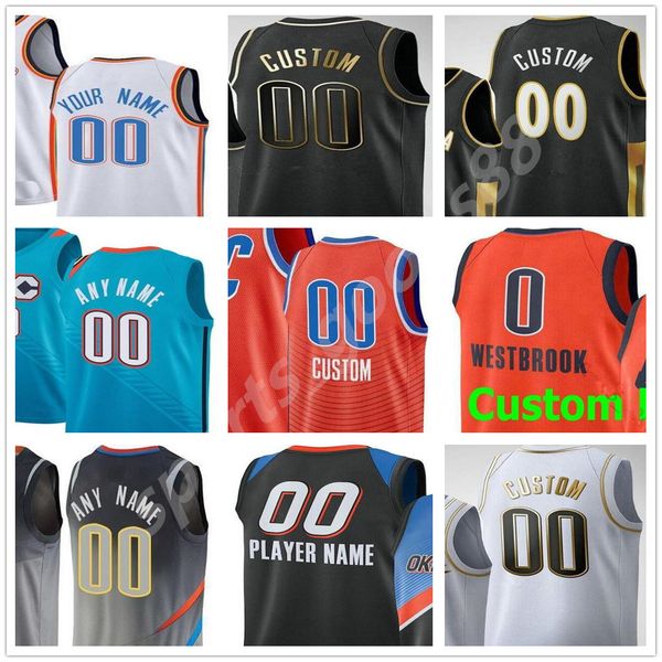 

custom 2021 printed 2 gilgeous-alexander aleksej 17 pokusevski maledon vit krejci men woman kids basketball jerseys 05, Black
