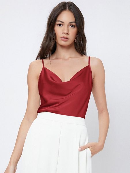 

cowl neck cami 18eo#, White