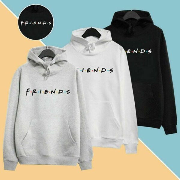 

2021 fashion mens womens friends print hoodies cool letters elegent hoody sport sweatshirt ladies pullover sweater jumper, Black