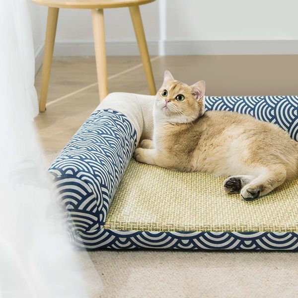 

cat beds & furniture and dog mat pets bed four seasons summer soft washable removable corner pad breathable kitten window hammock