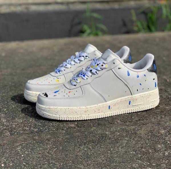 

paint splatter skate shoes men women lover cut low skateboarding sneaker size eur36-45