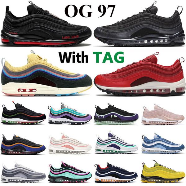 

97 mens running shoes satan black bullet gym red halloween wolf grey bred worldwide sean wotherspoon og 97s undefeated men women outdoor tra