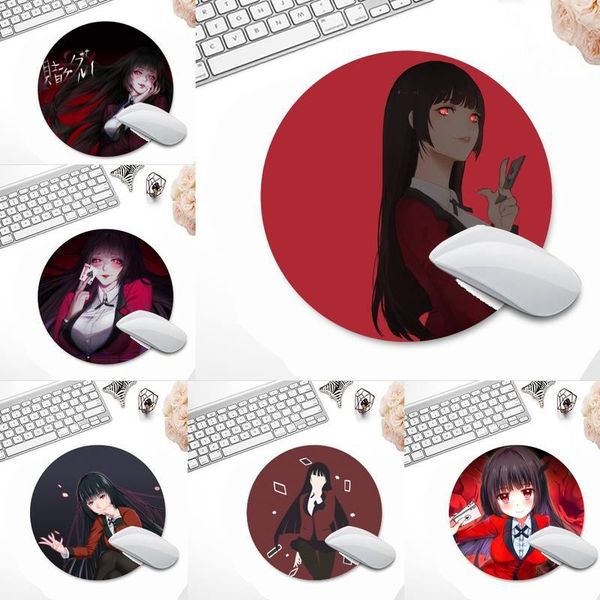 

mouse pads & wrist rests crazy excitement anime kakegurui runa customized lapgaming pad table protect game office work round mat