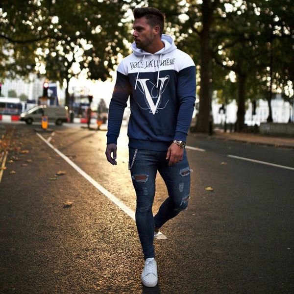 

new 2021 mens hoodies sweatshirts fashion casual pullover gyms fitness bodybuilding hooded jacket coat sportswear clothing 6oms, Black