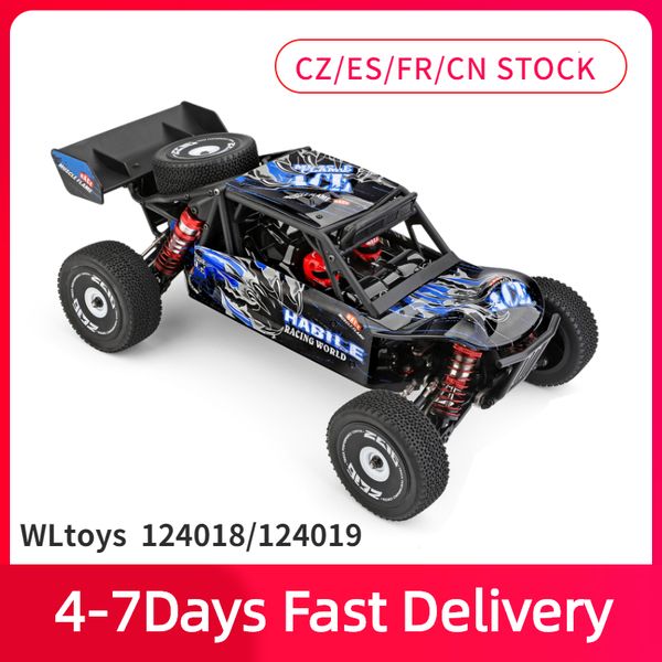 

wltoys 124018 high speed racing car 60km/h 1/12 2.4ghz rc car off-road drift car rtr 4wd aluminum alloy chassis zinc alloy gear