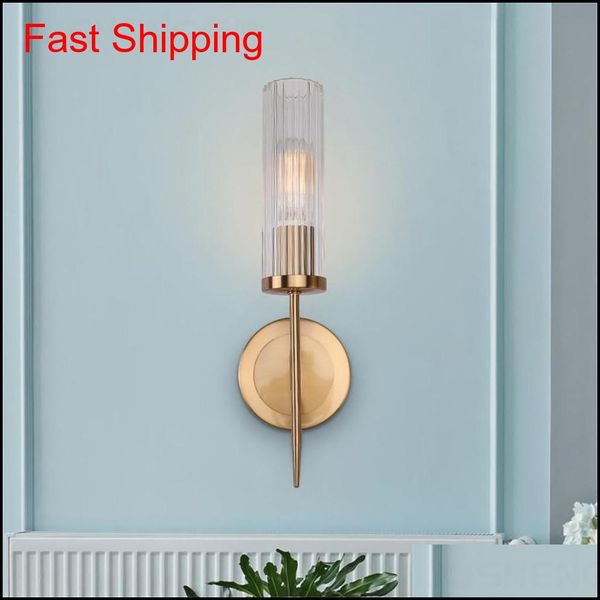 

beiaidi american golden glass led wall lamp e27 living room l project wall light sconces post modern bedro qylels bdenet