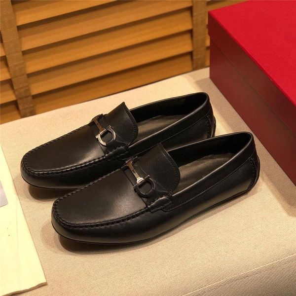 

summer half shoes for men backless loafers designer italian fashion casual slipon driving shoes men brand leather breathable slipper shoe, Black