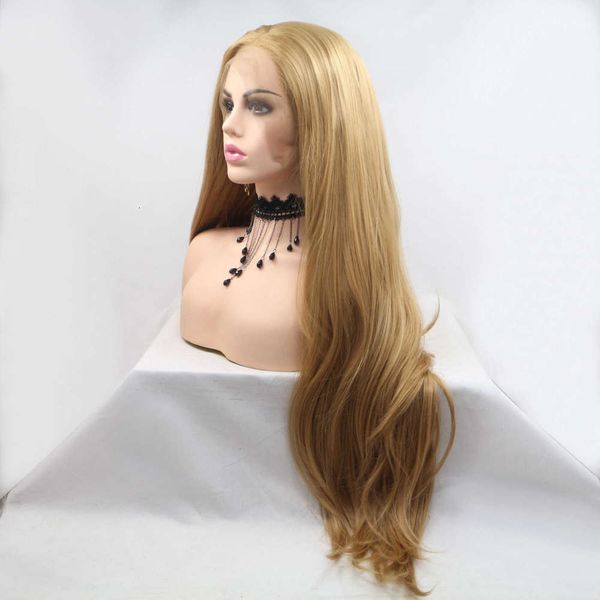 

dyed wig women's medium length black brown gradual change chemical fiber set