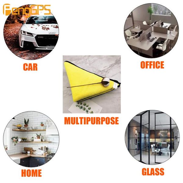 

car gps & accessories zwnav towel solid color soft square cleaning microfiber hair hand bathroom towels