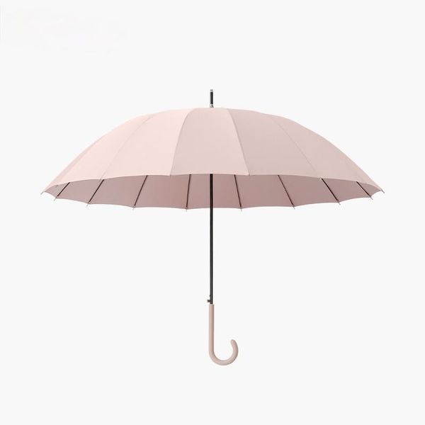 

umbrellas 16-bone long handle umbrella sun-proof uv-proof female sunny and rainy automatic curved