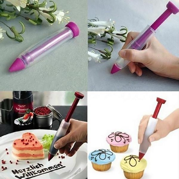 

baking & pastry tools cake dessert pen writing chocolate decorating icing cookie tool mold cream cup piping noz g4f3