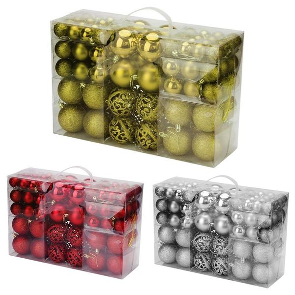 

party decoration xmas tree ball home decor hanging 2021 bauble diy 100pcs