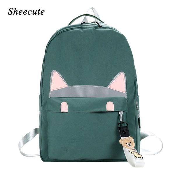 

backpack fashion cartoon cat student female large capacity children school bags for teenage girls kids travel backpacks