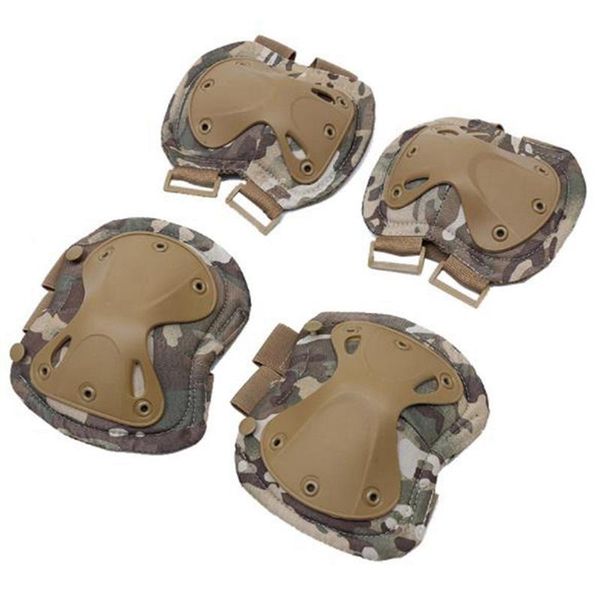 

knee pads and elbow pads outdoor sport working hunting skating safety, Black;gray