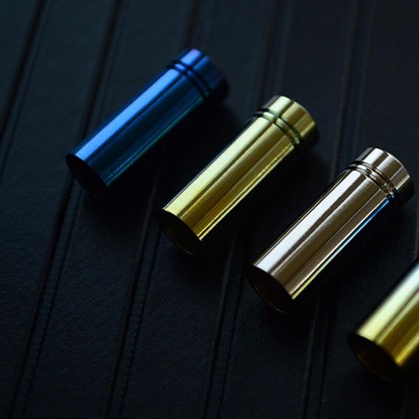 

outdoor gadgets 1pcs diy bead umbrella rope titanium paracord keyring accessories alloy knife beads