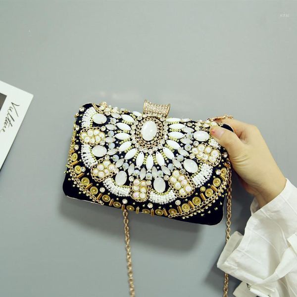 

wallets women's banquet handbag retro coin purse with shell and rhinestone for fashion lady 41751, Red;black