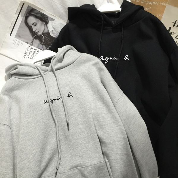 

hoodies2021 new fashion harajuku winter hoodie women loose korean style sweatshirt autumn streetwear letters printing hoodies pullovers, Black