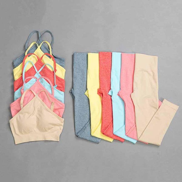

yoga outfit seamless set gym clothing workout clothes for women tracksuit high waist sport leggings fitness suit