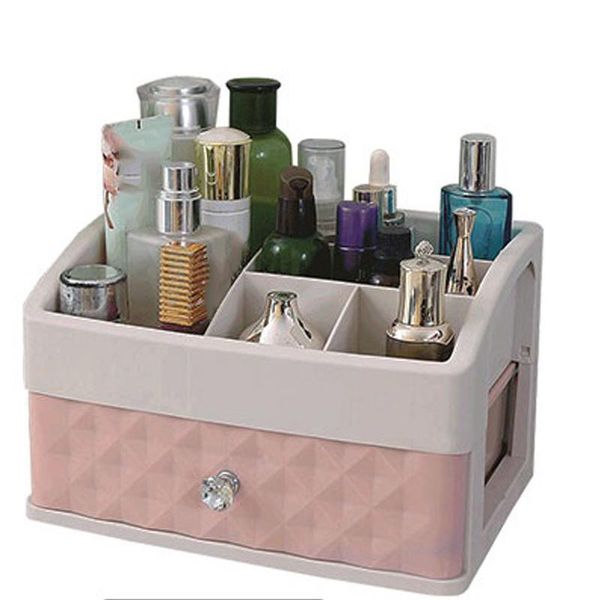 

bathroom storage & organization 1pcs plastic drawer makeup organizer cosmetic beauty box nail deskcase brush lipstick polish container