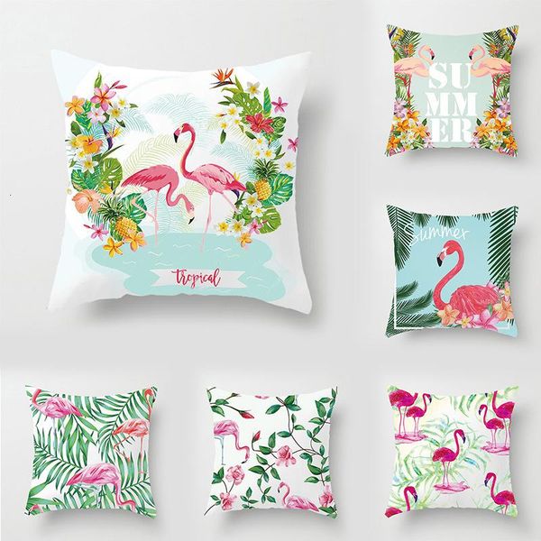 

cushion/decorative pillow modern concise automobile cover fashion flamingo design case flower and plant cushion for home