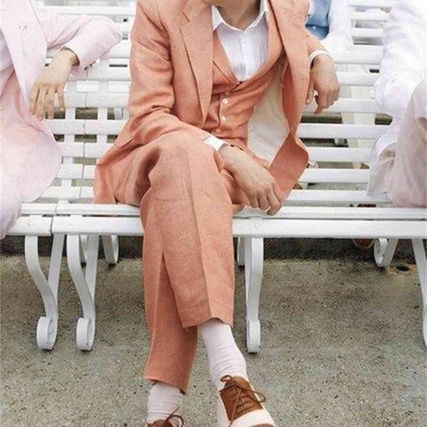 

men's suits & blazers 3 pieces pink beach suit of the men most recent pant coat thin design tuxedo prom dress groom blazer ezi8, White;black