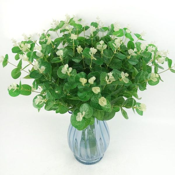 

decorative flowers & wreaths 1 piece artificial flower fake leaf eucalyptus leaves party home wedding table decorations plants