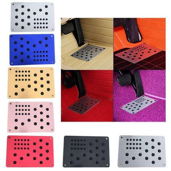 

bath mats car floor mat universal footrest pedal heel plate patch non-slip aluminum