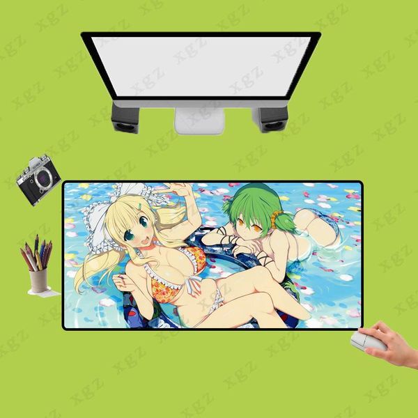

mouse pads & wrist rests xgz anime pad xxl multi-size selection two big tits girl pattern keyboard home quality dining gaming desk