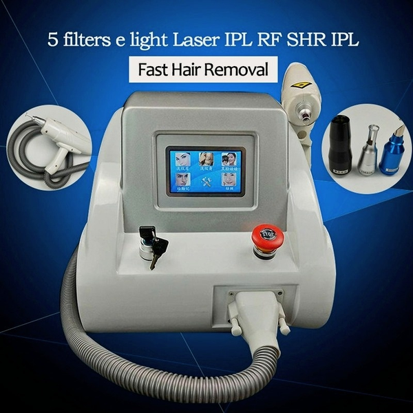 

effective portable q switch nd yag laser tattoo removal laser machine mole freckle wrinkle pigment removal machine for salon spa use, Black