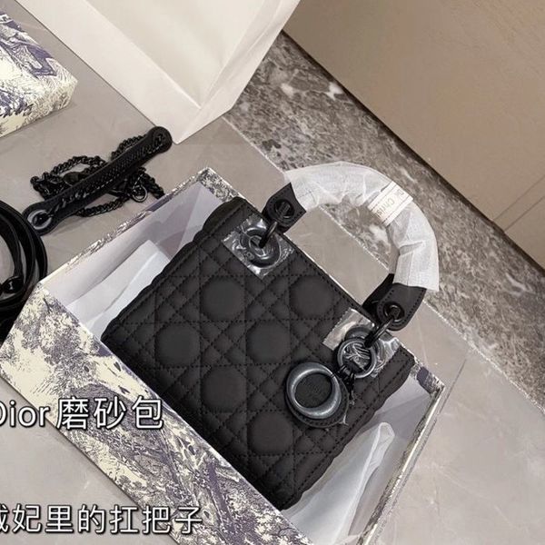 

2021 princess one shoulder leather hand-held diamond lattice women's fashion single room slant span bag crossbody bag ysj