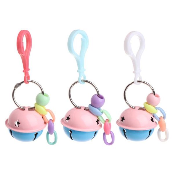

2021 pets birds parrots colorful toys hanging cage paws metal bells for mini medium bird toys