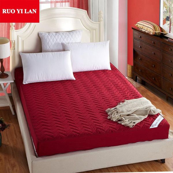 

quilted mattress protective cover with rubber with stuffing/fillings/pad thin sanding cotton for four-seasons mattress er sheet