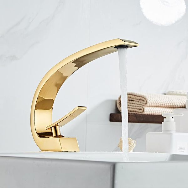 

bathroom sink faucets basin faucet brass and cold water mixer tap single handle wash waterfall modern