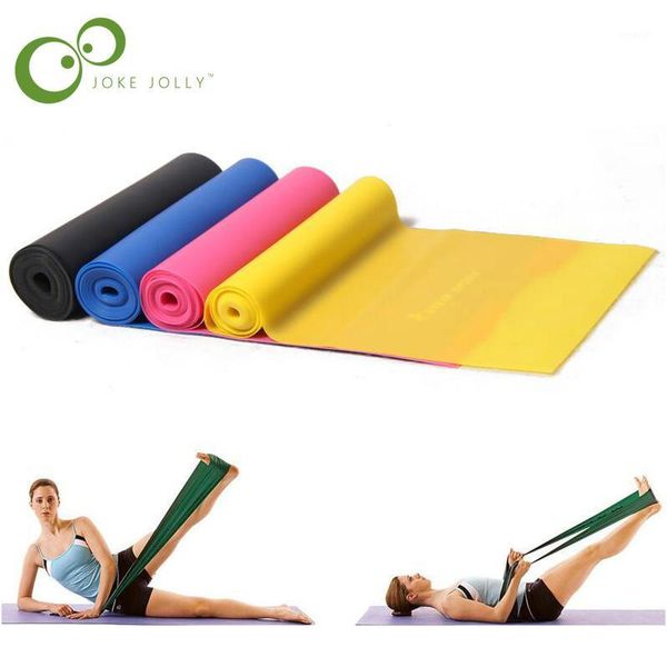 

resistance bands 1.5m yoga pilates stretch band exercise fitness training elastic rubber gyh1