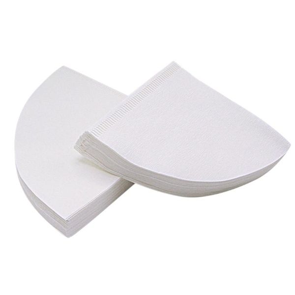 

coffee filters 50 pieces wooden hand drip paper filter strainer bag espresso tea infuser accessories brewer v60