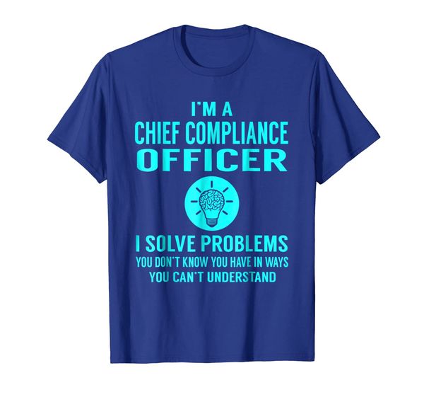 

chief compliance officer solve problems job title shirts, White;black