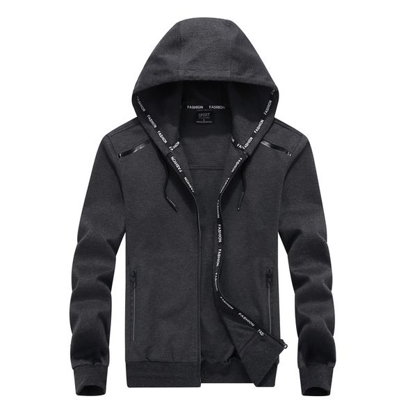

new large 9xl 2021 mens hoodies sweatshirt cotton hoodie jackets tracksuit men autumn spring clthing plus size 8xl 9ck2, Black