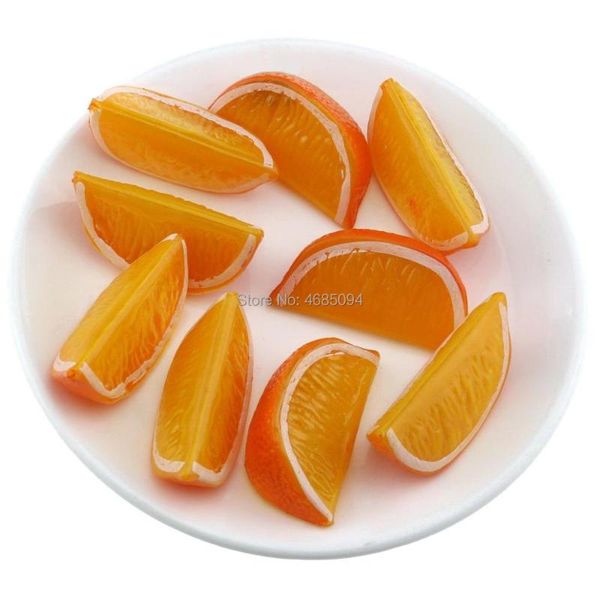 

party decoration gresorth 9 pcs artificial orange slice fake fruits slices home table cabinet