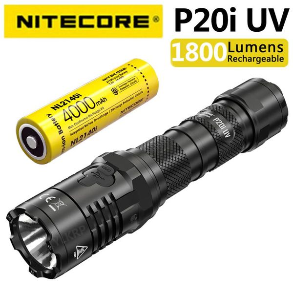 

other led lighting nitecore p20i uv 1800 lumens dual light source tactical , equipped with nl2140i battery