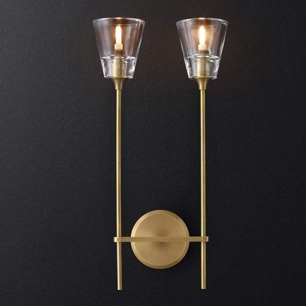 

wall lamp nordic led crystal luminaire lights abajur lampara pared beside bedroom