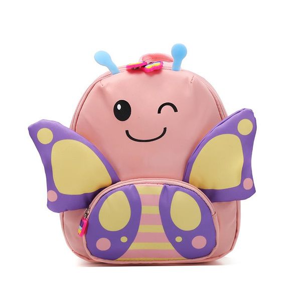 

backpack 2021 lucky pig 2-5 years old children's kindergarten anti-lost small butterfly cute bag
