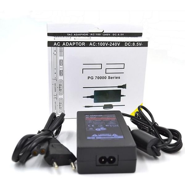 

eu us plug ac adapter charger cord cable power supply for ps2 slim 70000 series with retail box