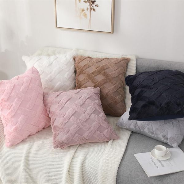 

cushion/decorative pillow soft cover square decorative home decor double sided velvet cushion for living room bedroom sofa case
