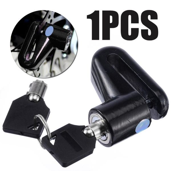 

bike locks bicycle lock motorbike anti-theft disc brake scooter padlock with 2 keys security random color