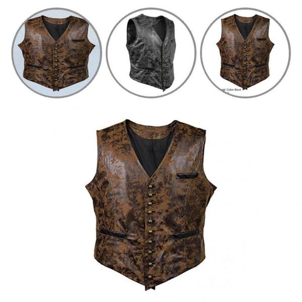 

men' tank cosplay stylish slim men vest sleeveless waistcoat great stitching for home, White;black